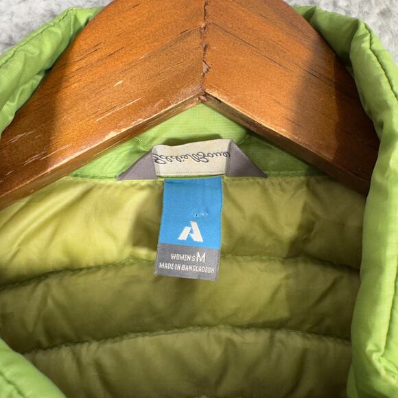 Eddie Bauer First Ascent StormDown 800 Vest Women’s Medium Green Puffer Packable - Picture 3 of 8